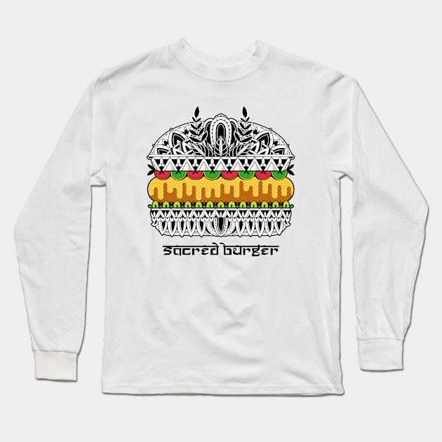 Sacred Burger Long Sleeve T-Shirt by GODZILLARGE